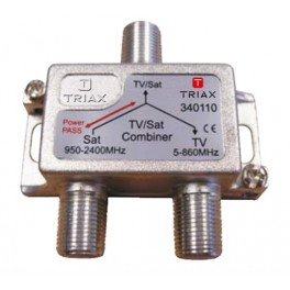 Triax UHF/SAT Diplexer/Combiner 340110 Triax UHF/SAT Diplexer/Combiner 340110