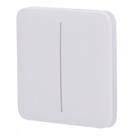 Ajax SoloButton for LightSwitch (2-gang) [55] White