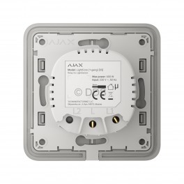 Ajax LightCore 2 Gang Light Switch