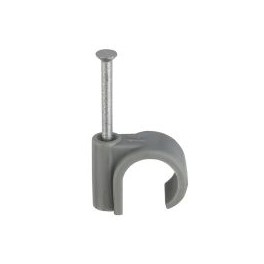Unifix Clip 6mm Grey box of 100 for CAT5/6 Cable