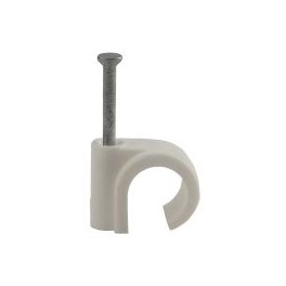 Unifix Clip 5mm White box of 100 for CAT5E Cable